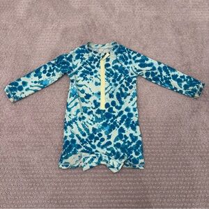 Cat & Jack Tie-Dye Long Sleeve Swimsuit Rash Guard One Piece – Size 3T